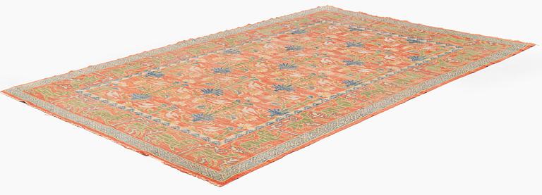 A semi-antique Spanish carpet, possibly Madrid, c 298 x 193 cm.