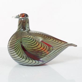 Oiva Toikka, fågel, glas, Nuutajärvi, Notsjö, Finland.