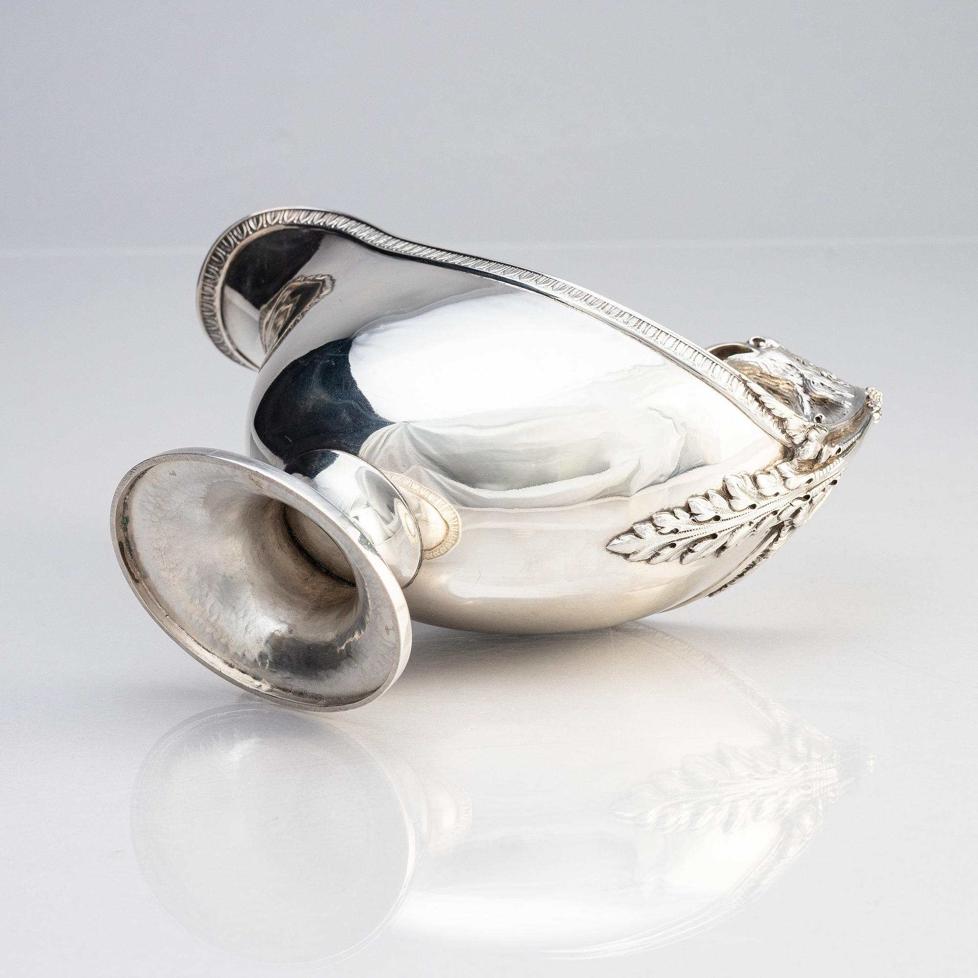 A French silver sauce boat, mark of Paul Duhamel, Paris 1832-45.