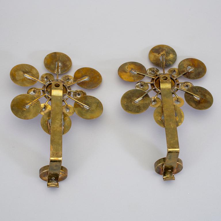 LARS HOLMSTRÖM, sannolikt, väggljusstakar, ett par, Arvika, 1900-talets mitt.