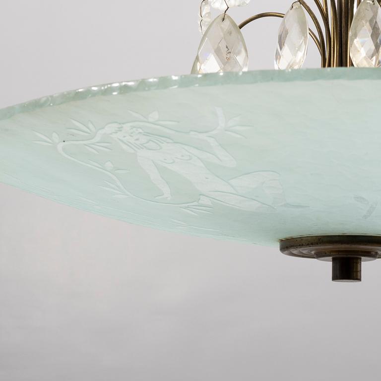Ceiling lamp, Swedish Grace, 1930s/40s.
