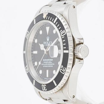 Rolex, Submariner, wristwatch, 40 mm.