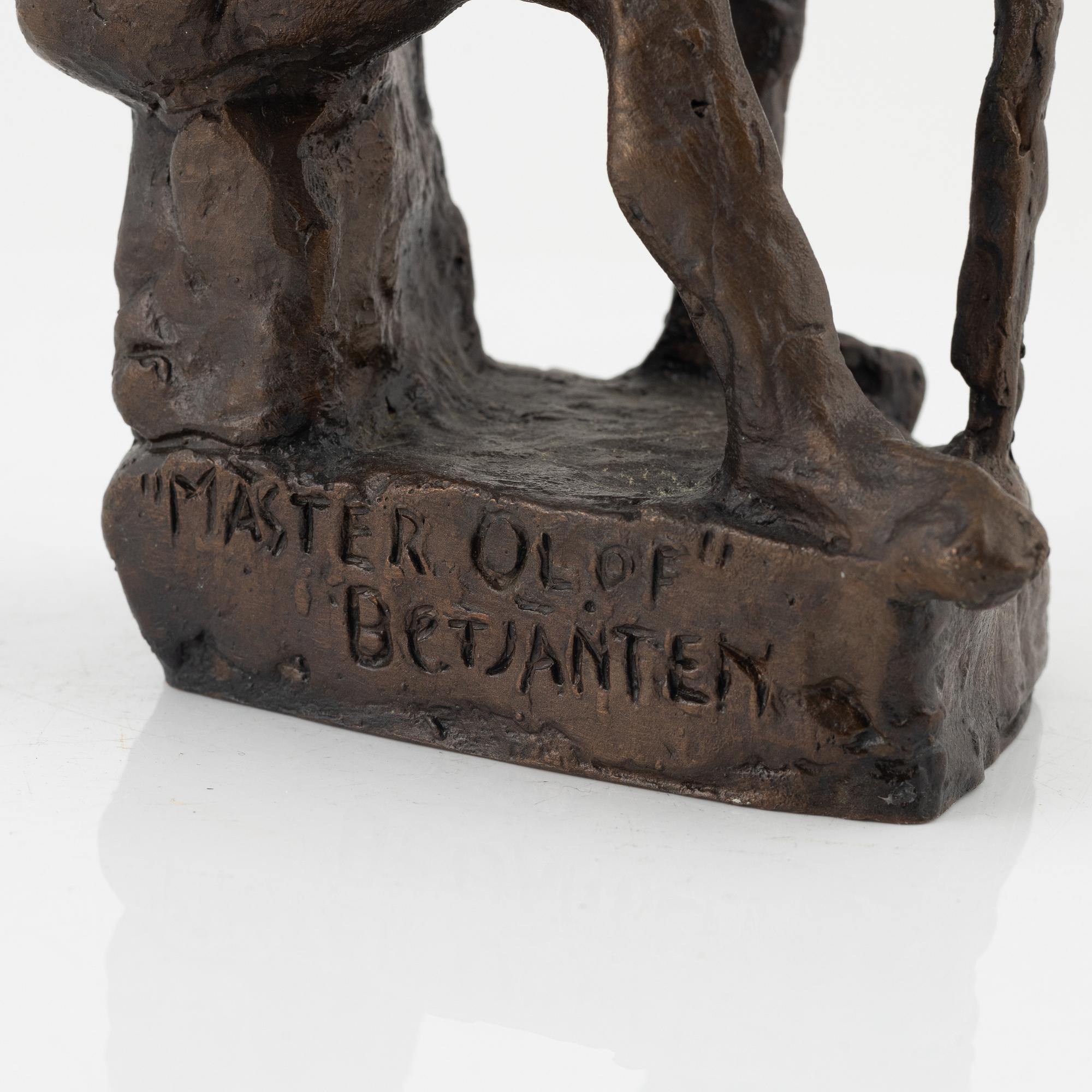 Bror Marklund, Sculpture, bronze, signed BM, height 18.5 cm.