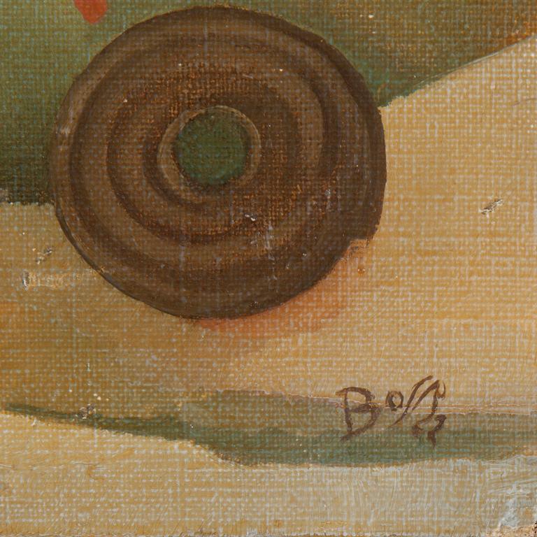 BO VON ZWEIGBERGK, olja på duk uppklistrad på pannå. Signerad Bosse och daterad -22. Landskap.