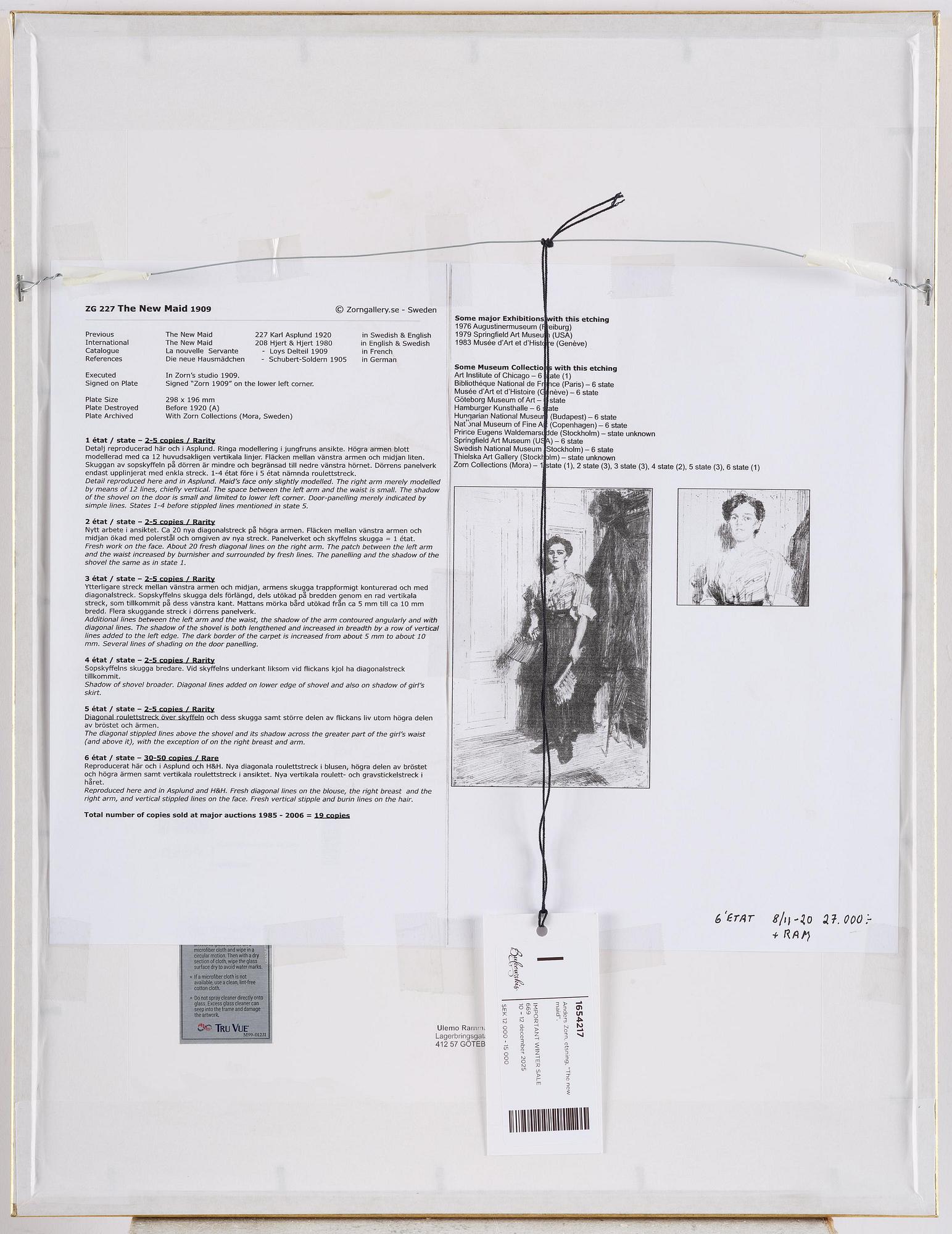 Anders Zorn, "The new maid".