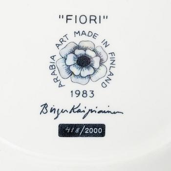 Birger Kaipiainen, Fat, "Fiori", keramik, märkt Birger Kaipiainen, Arabia art made in Finland 1983, 418/2000.