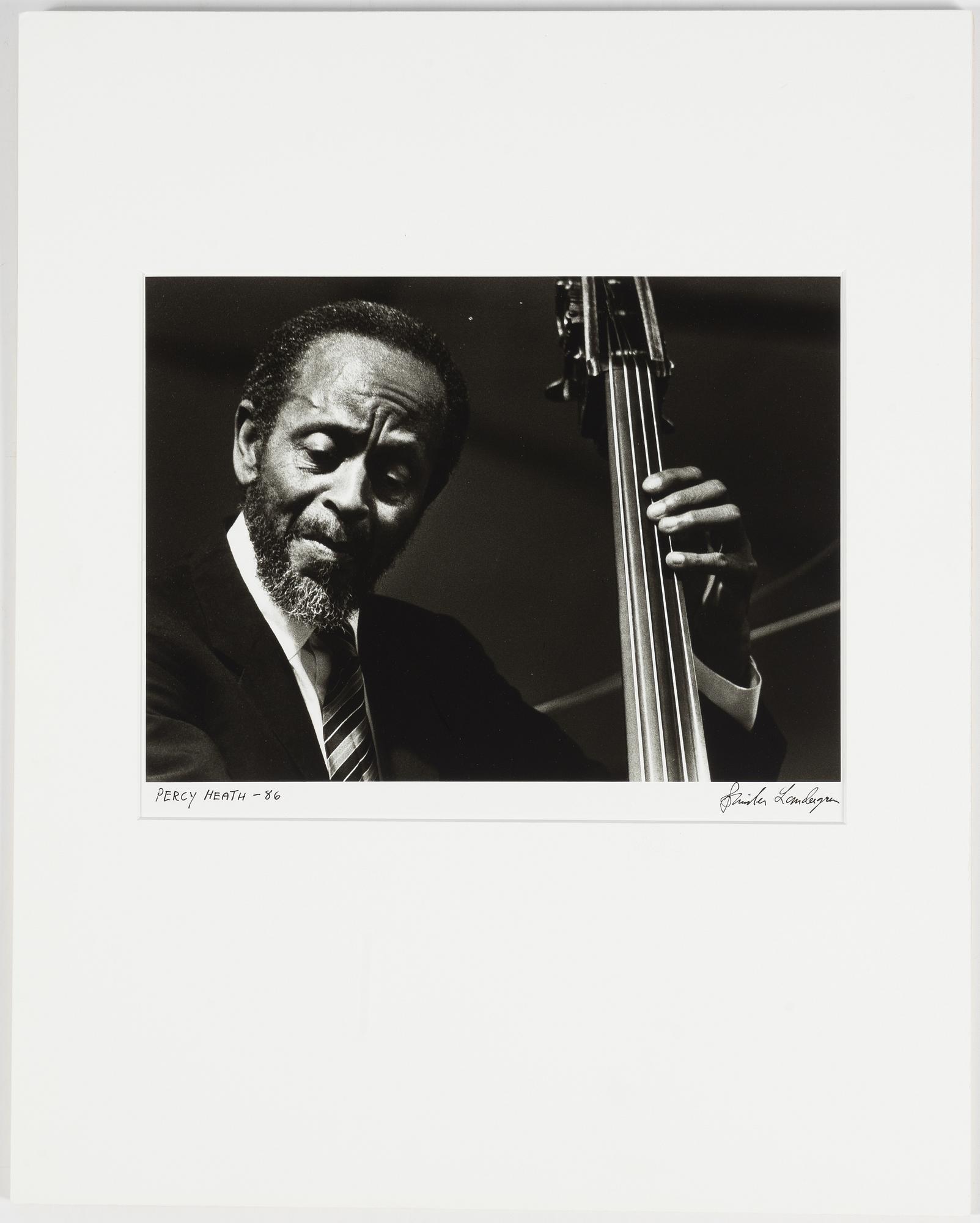 Christer Landegren, Percy Heath, 1986.