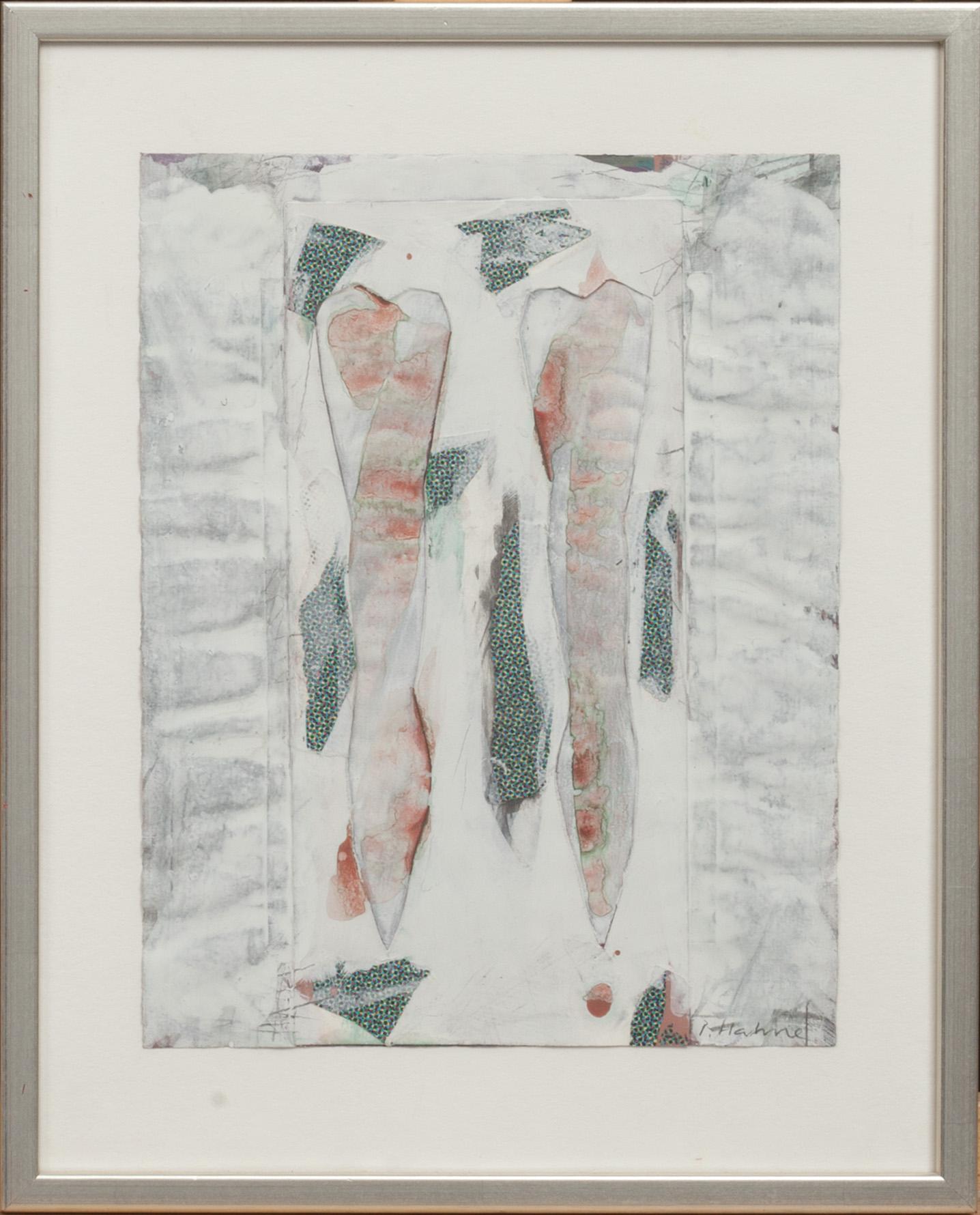 PETER HAHNE, collage/blandteknik, signerad.