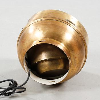 A binnacle in brass, made in the second half of the 20th century.