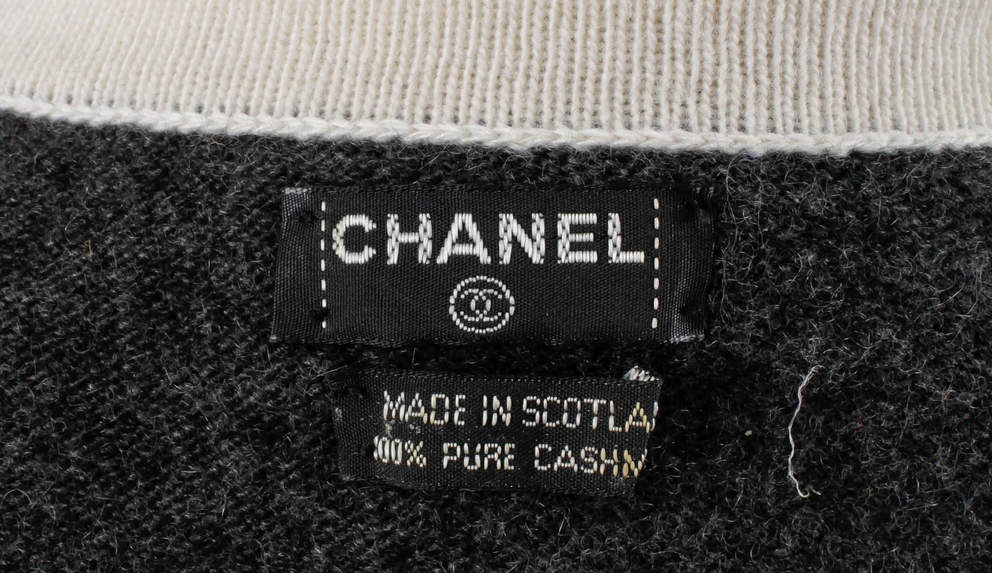 A jacket and skirt by Chanel.