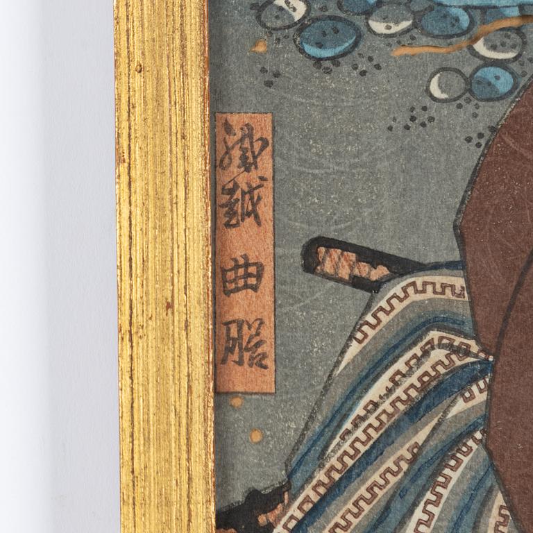 Utagawa Kunisada, diptyk.
