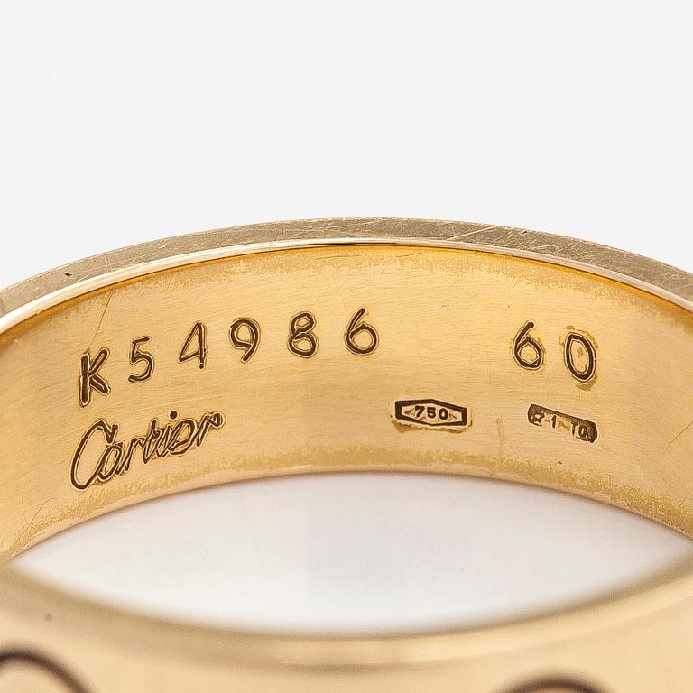 Cartier, sormus, "Love", 18K kultaa.