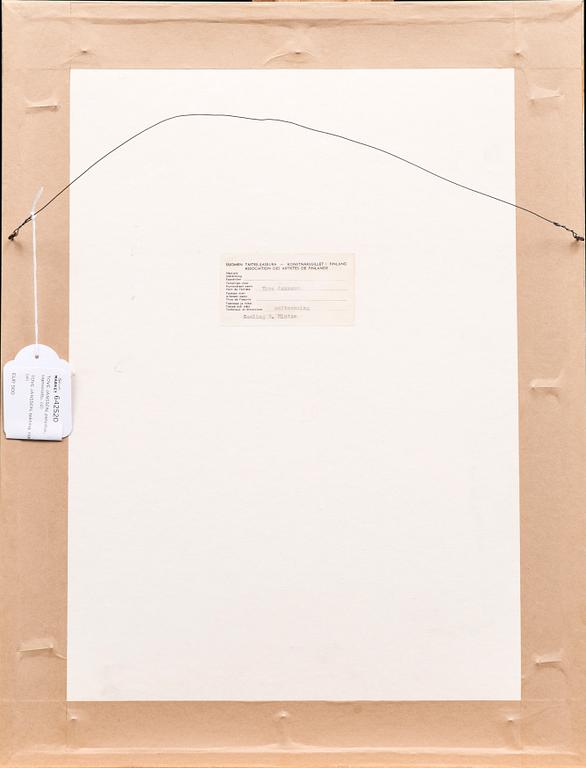 TOVE JANSSON, piirustus, signeerattu.