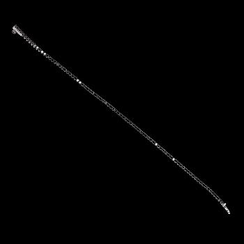 BRACELET, black brilliant cut diamonds, tot. 2.94 cts.