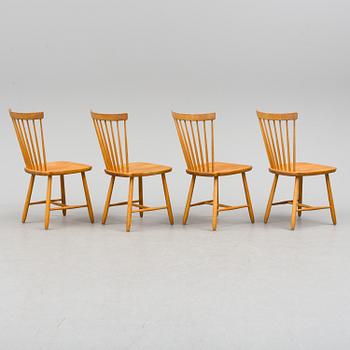 CARL MALMSTEN, stolar, 4 st, "Lilla Åland", Stolfabriks AB Smålandsstenar, 1950/60-tal.