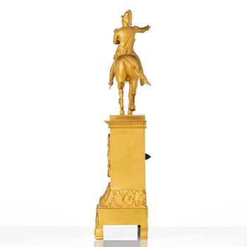 A sculptural ormolu mantel clock after b. E. Fogelberg, Paris, mid 19th century.