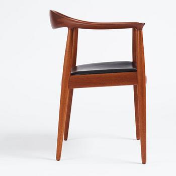 Hans J. Wegner, a teak 'The Chair/JH501, Johannes Hansen, Denmark.