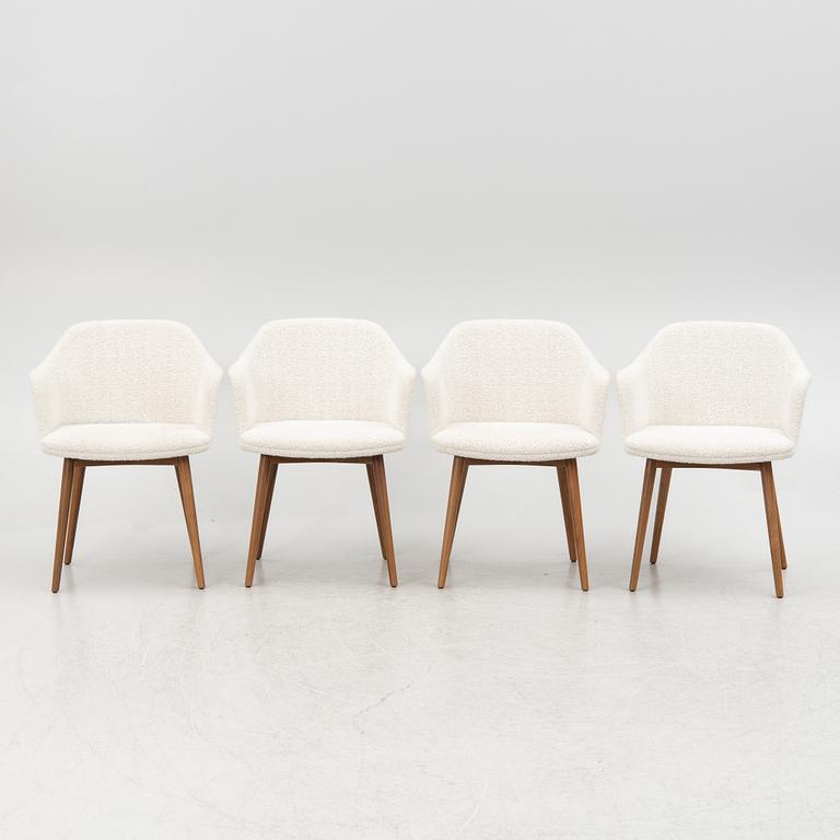 A set of four 'Rely Armchairs', &Tradition, Denmark.