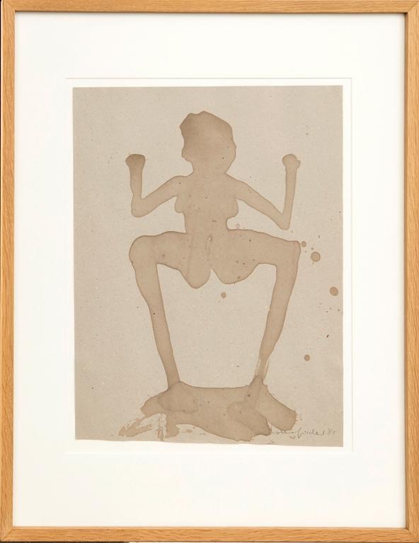 Lothar Fischer, watercolour signed and dated 81.