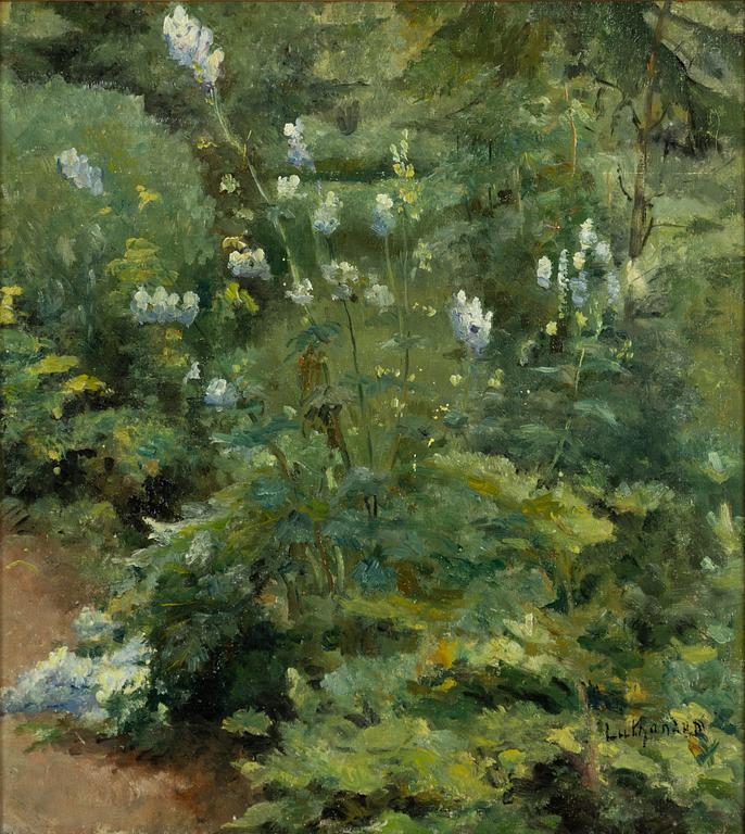 Carl Luthander, In the garden.