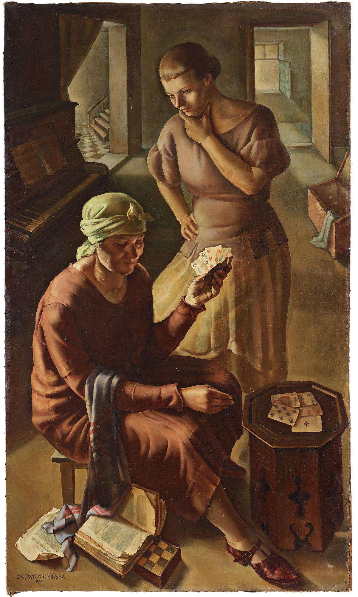 Jadwiga Uminska, The Cardplayer.