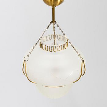 A 1940's/50's Swedish Modern ceiling light.