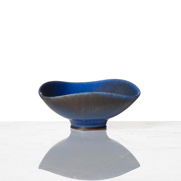 Berndt Friberg, two stoneware vases and a bowl, Gustavsberg studio, Sweden 1962-65.