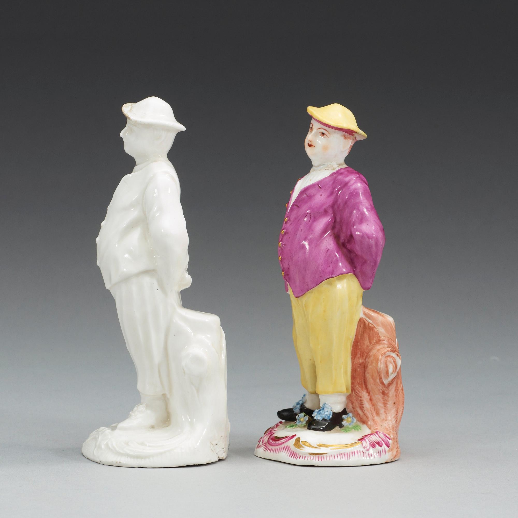 Two Swedish Marieberg soft paste figures, 18th Century.