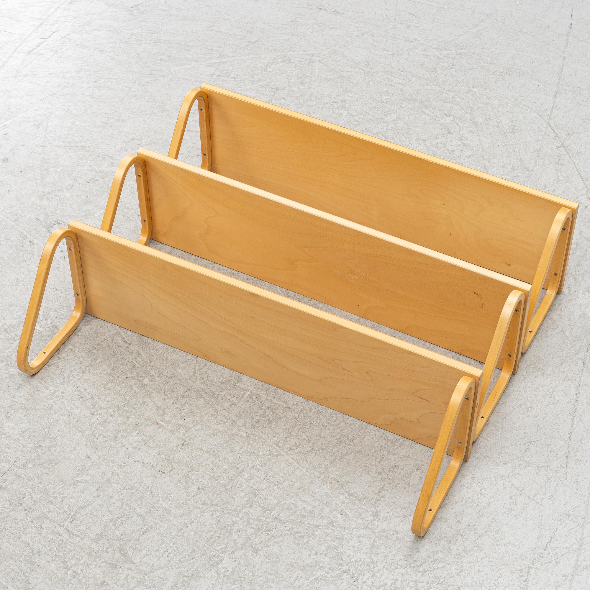 Alvar Aalto, Wall shelves, 3 pcs, model 112A, Artek, Finland.