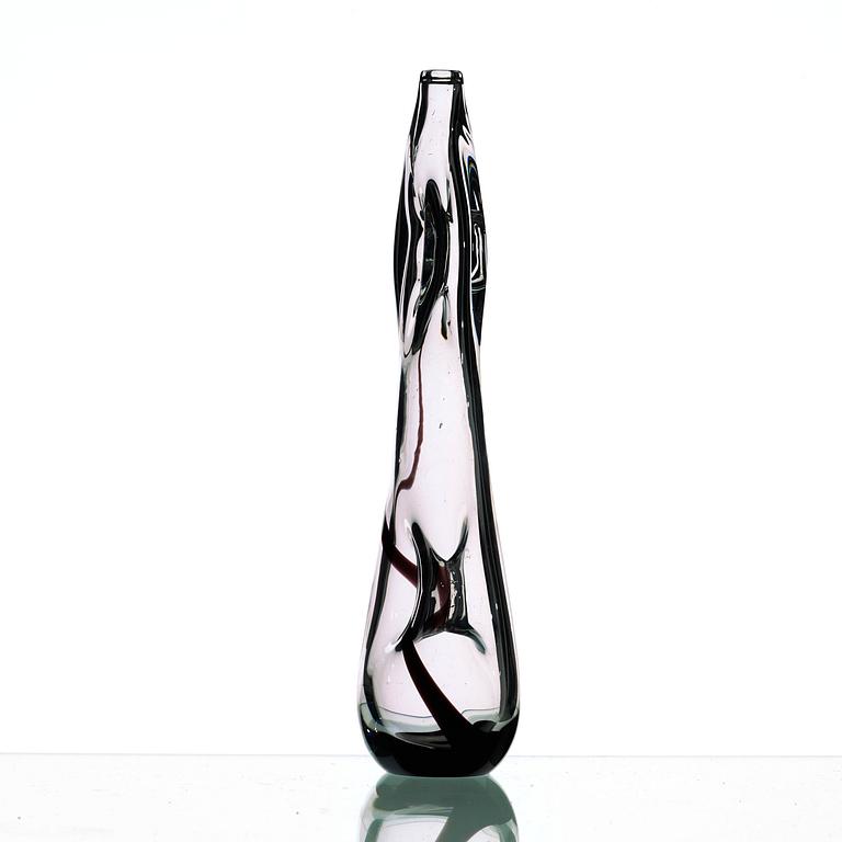 Vicke Lindstrand, a glass vase, Kosta, Sweden 1950's.