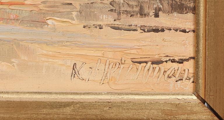 OKÄND KONSTNÄR, olja på duk, sign, 1900-tal.