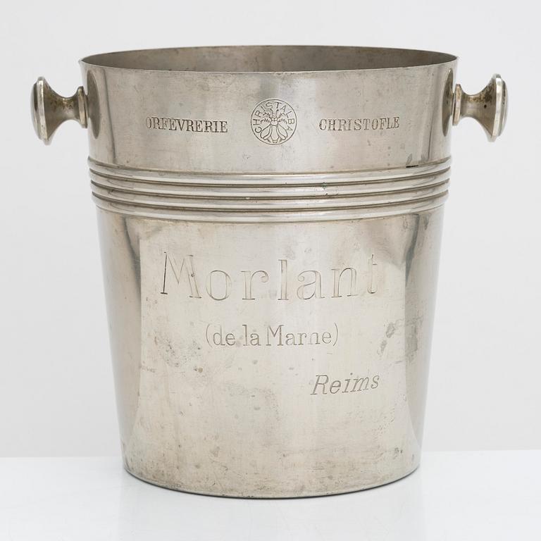 A Champagne cooler bucket Morlant. Manufactured by Christofle, France.