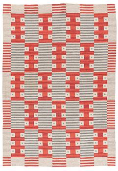 279. Kerstin Bergman Mauritzson, a flat weave carpet, c. 295 x 204 cm, signed KLH KB.