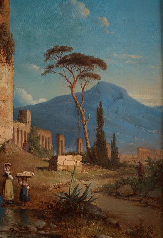 Joseph Magnus Stäck, ”Aquaedukter på Campagnan”(The Aqueducts of Claudius outside Rome with the Albano mountains in the background).