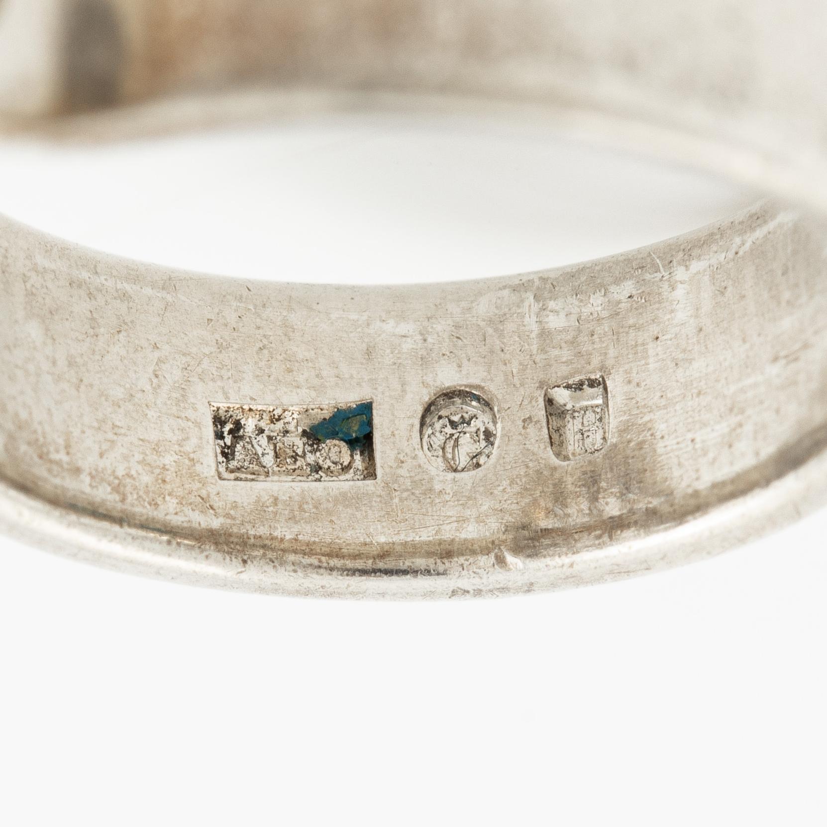 Anders Högberg, ring, sterlingsilver, Göteborg 1992.