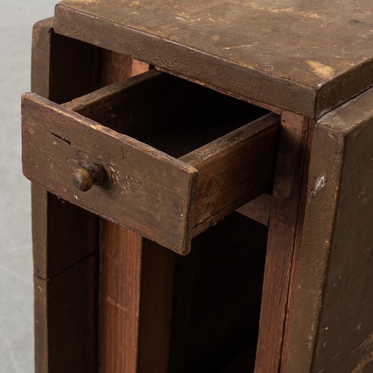 A 19th century painted gate leg table.
