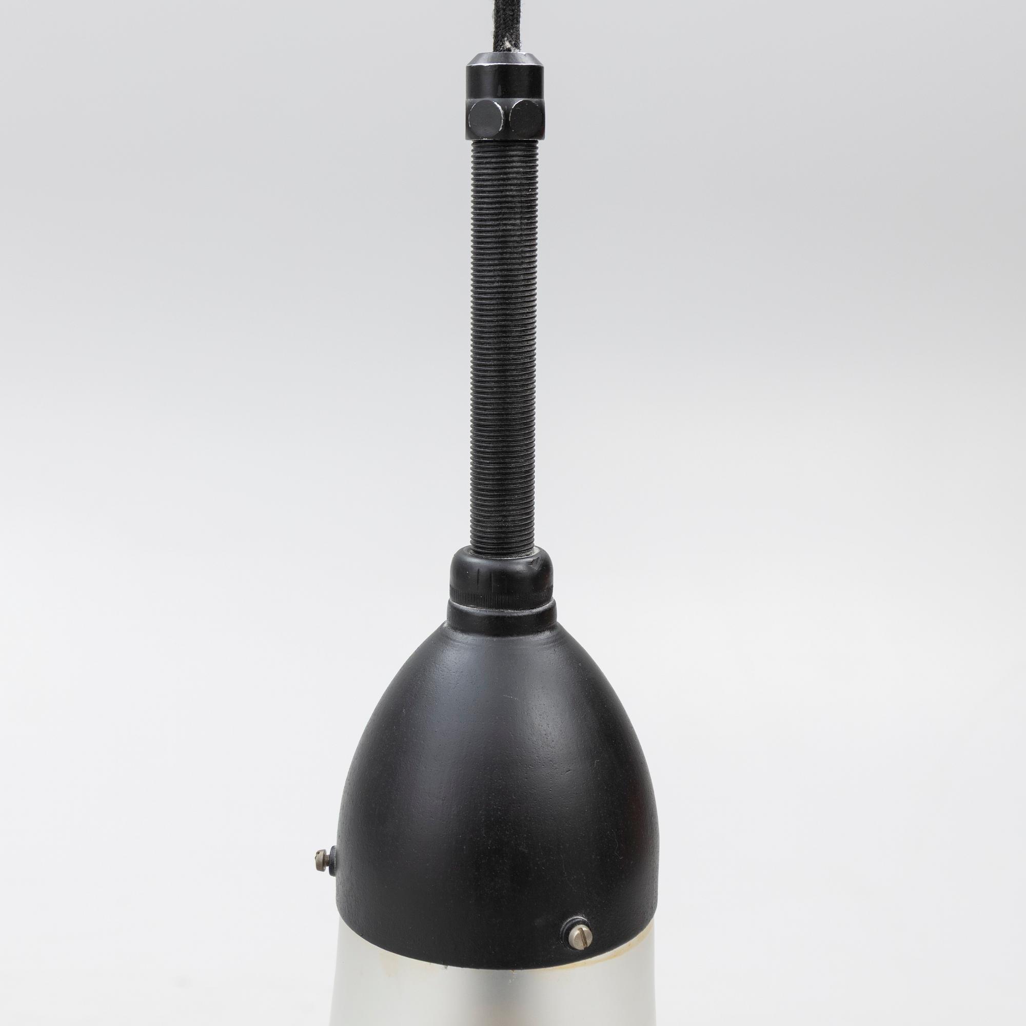 Peter Behrens, a 'Luzette' ceiling lamp, AEG or Siemens-Schuckert, Functionalism, Germany, first half of the 20th century.