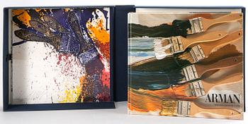 Arman (Armand Pierre Fernandez), FERNANDEZ ARMAN, a book and two signed and numbered lithographs 62/100.