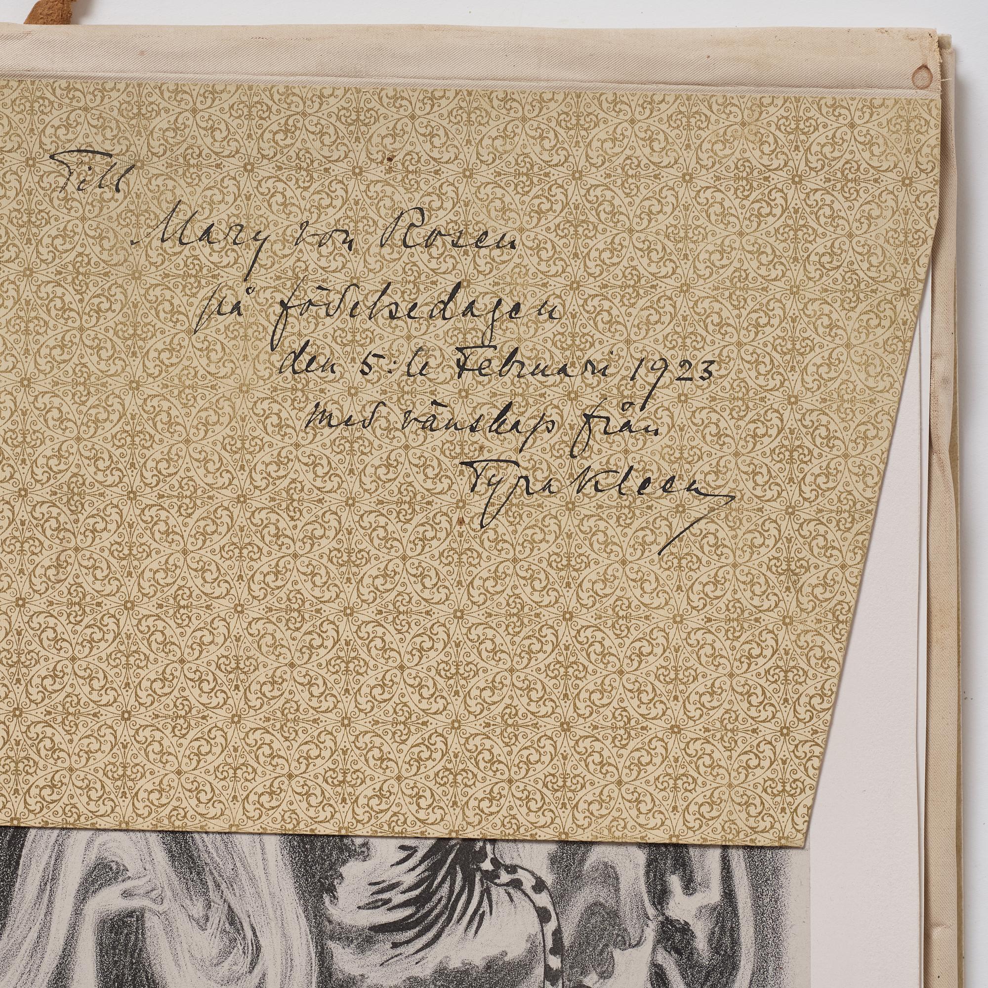 Tyra Kleen, mapp med sju litografier.