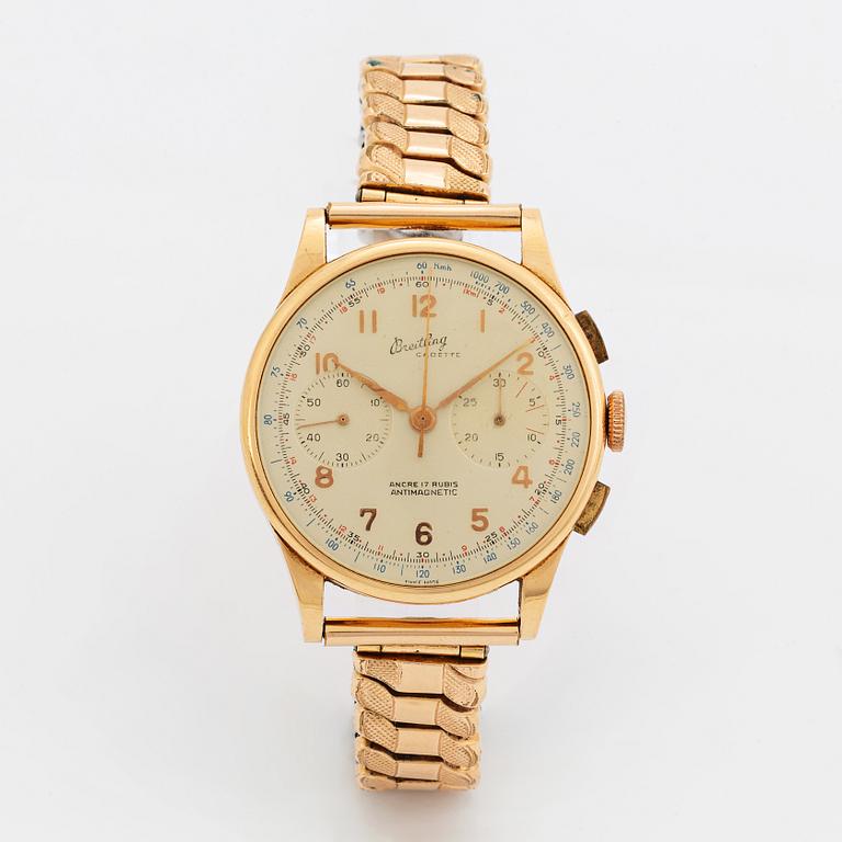 Breitling, Cadette, kronograf, armbandsur, 37 mm.