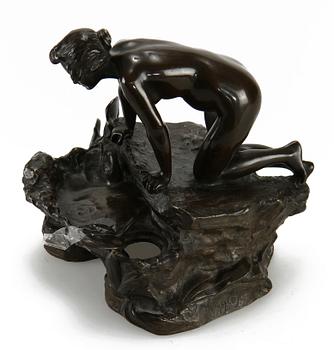 OKÄND KONSTNÄR, skulptur, brons, sign J. Anglés, 1800/1900-tal.