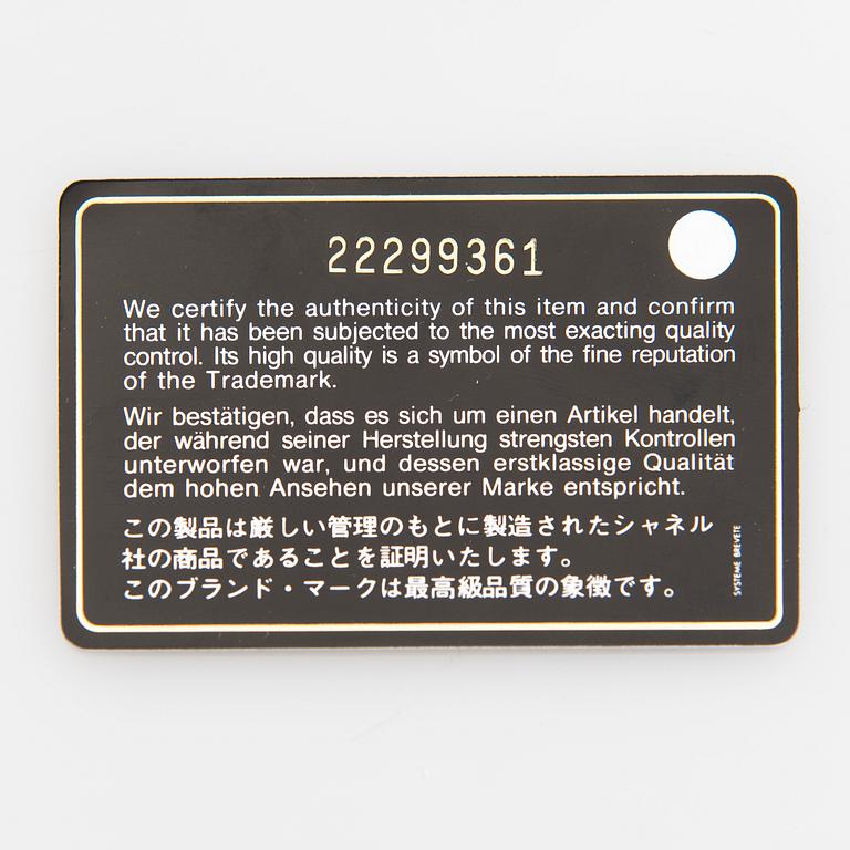 CHANEL, A Large Black Leather Shopping Bag.