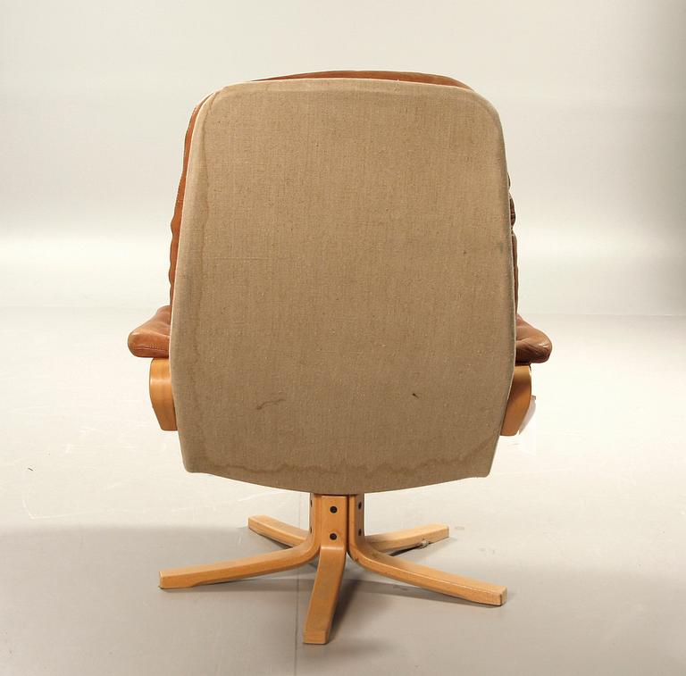 FÅTÖLJ, Sam Larsson, DUX, 1980-tal.
