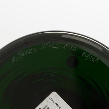 Oiva Toikka, skulptur, "Lollipop", signerad O. Toikka Iittala 2015 43/50.