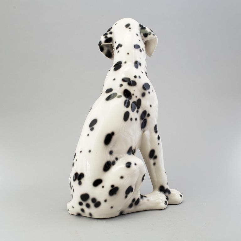 A FIGURE, ceramics, "dalmatian dog", Italy. Late 20th century.