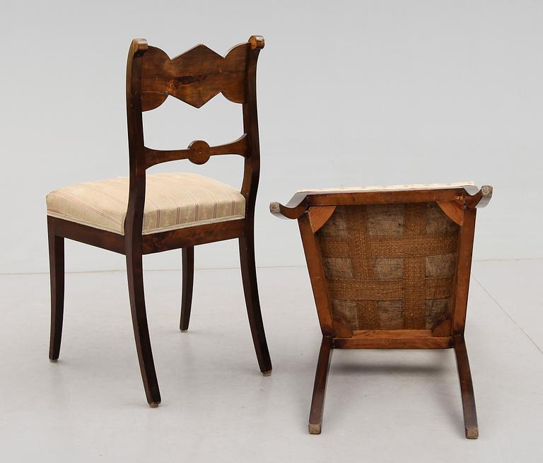 STOLAR, 1 par, empire, 1800-talets första hälft.