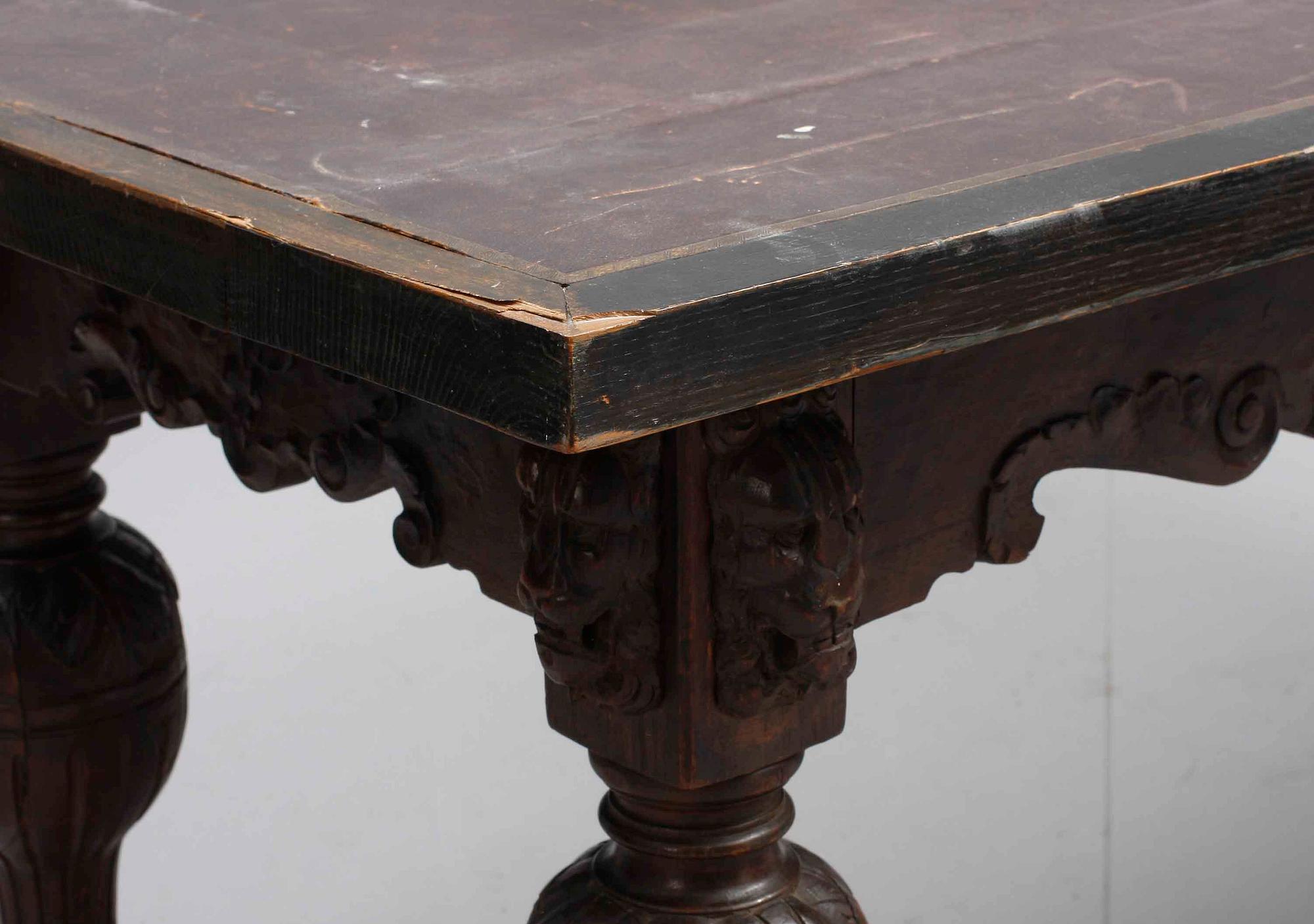 BIBLIOTEKSBORD, renässansstil, 17-1900-tal.