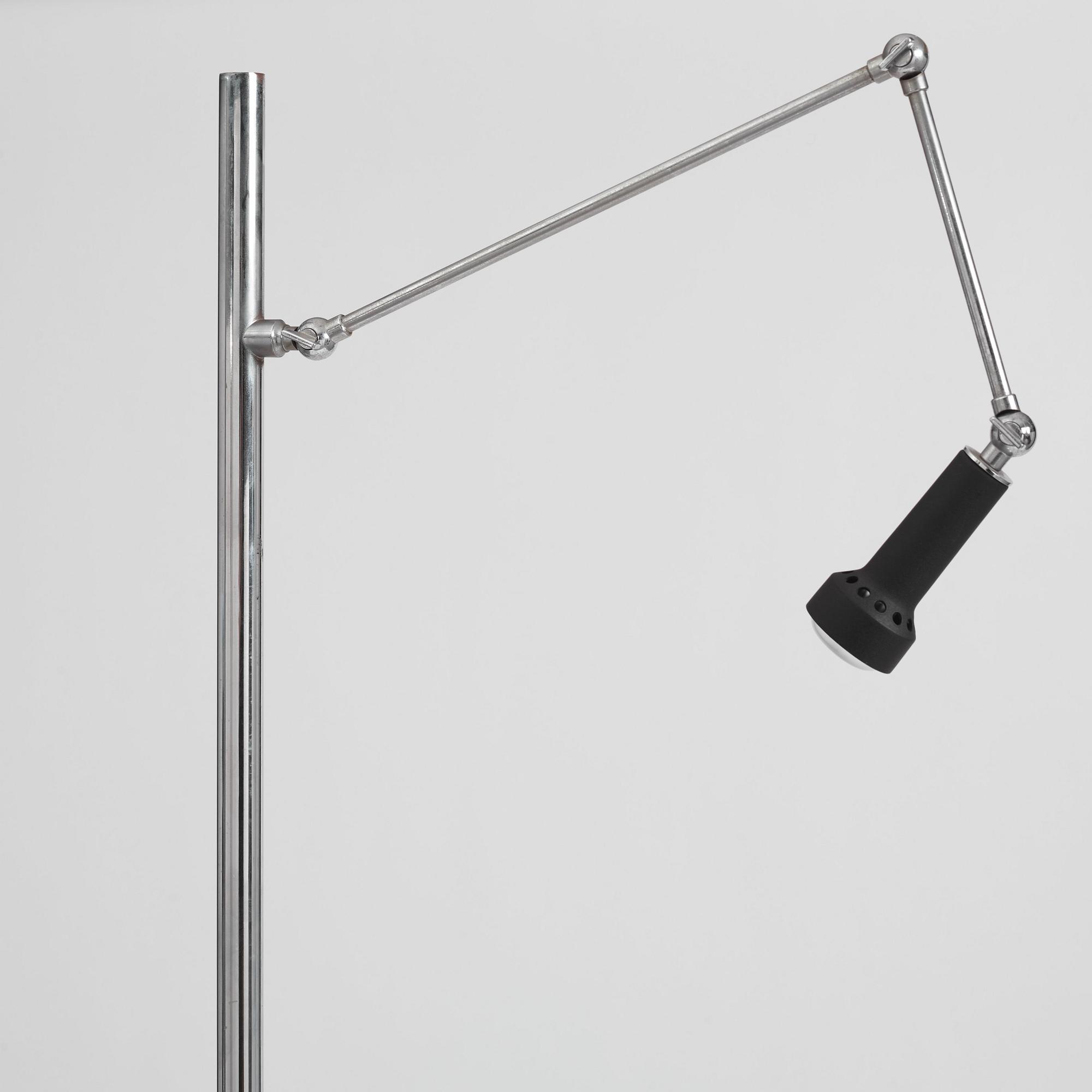 Angelo Lelli, two "Cavalletto" floor lamps / easels, Arredoluce, Italy, 1950-60s.