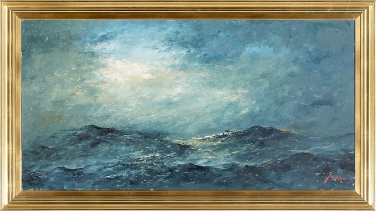 AXEL LIND, olja på duk. Sign Axel Lind.