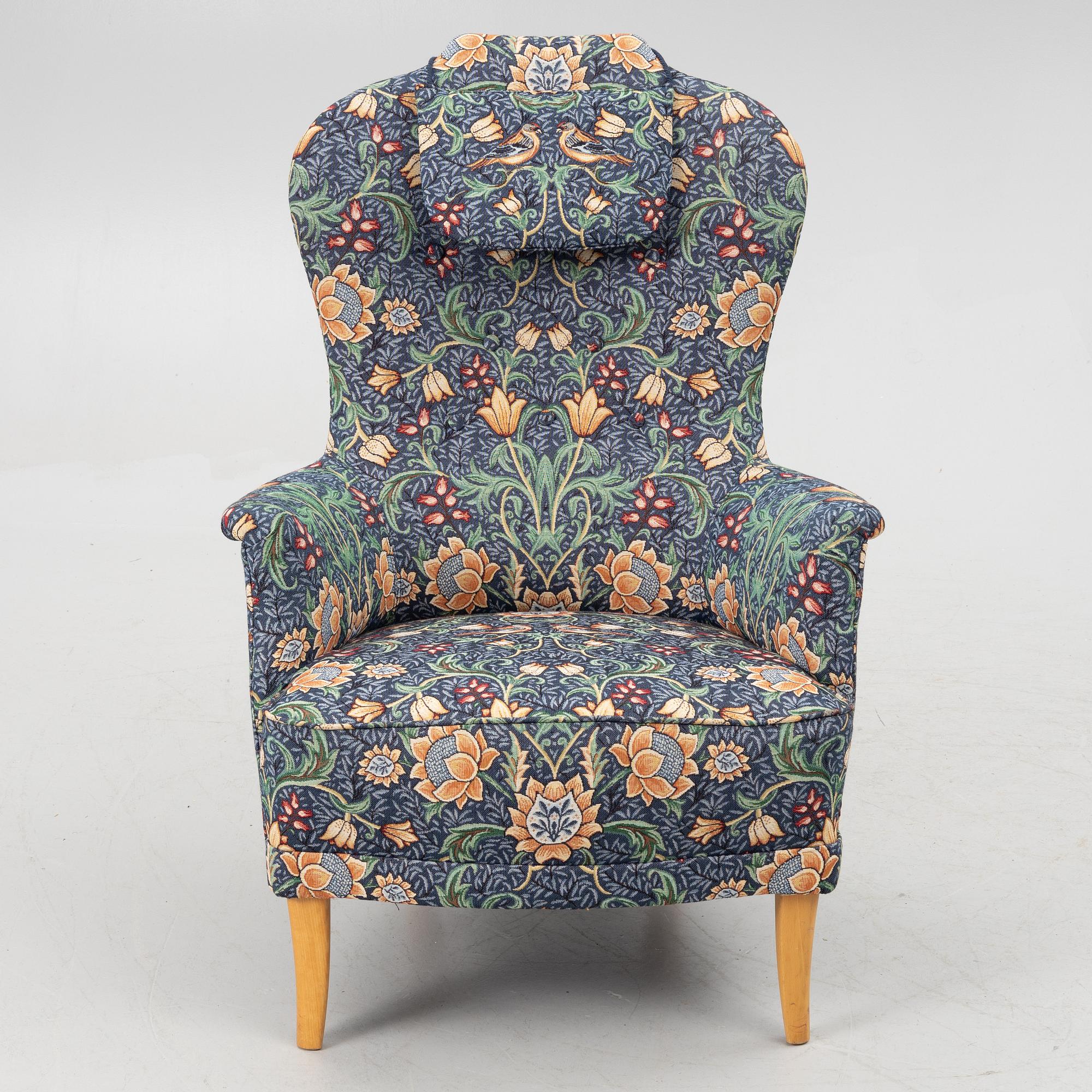 Carl Malmsten, a 'Farmor' armchair, AB O.H. Sjögren, Tranås, second half of the 20th century.